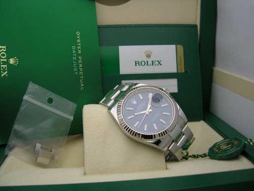 ROLEX DATEJUST 41 126334  BLUE DIAL OYSTER 2019 DSCN0153_76109e.JPG