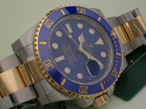 ROLEX SUBMARINER 116613LB 2013 BLUE SUNRAY FINISH DIAL DSCN0238_5cc2c8.JPG