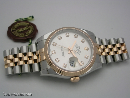 ROLEX DATEJUST 116231 2012 STEEL/EVERROSE SILVER - DIAMOND  DIAL DSCN1351_d2587f.JPG