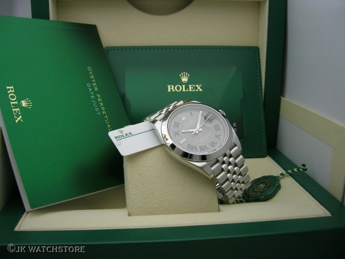 ROLEX DATEJUST II 126300 2020 WIMBLEDON DIAL JUBILEE DSCN1582_a639f5.JPG