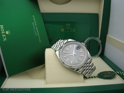 ROLEX DATEJUST II 126334 2021 RHODIUM DIAL JUBILEE DSCN2438_19135b.JPG