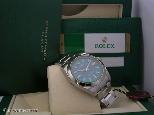 ROLEX MILGAUSS 116400GV BLUE DSCN3456_b6da83.JPG