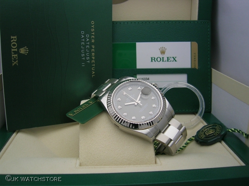 ROLEX DATEJUST II 116334 2015 DIAMOND DIAL DSCN4767_c73748.JPG