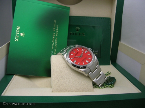 ROLEX OYSTER PERPETUAL 126000 36MM CORAL RED DIAL 2022 DSCN6202_7baf0e.JPG
