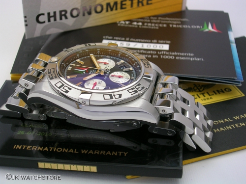 BREITLING CHRONOMAT 44MM B01 FRECCE TRICOLORI AB01104D DSCN6243_021d11.JPG