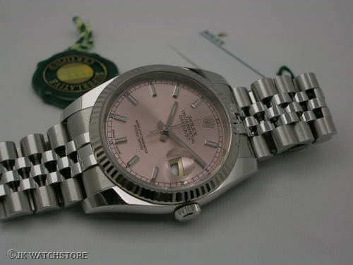 ROLEX DATEJUST 36 116234 PINK DIAL 2019 DSCN6279_15364a.JPG