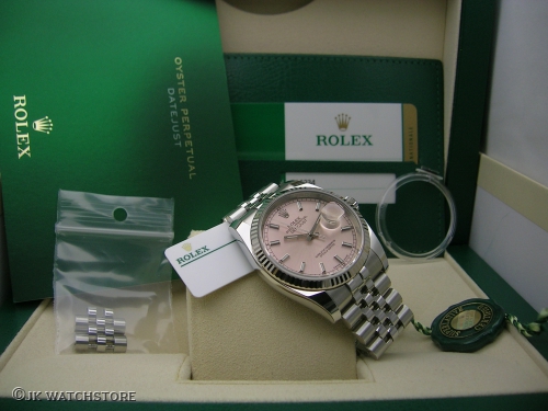 ROLEX DATEJUST 36 116234 PINK DIAL 2019 DSCN6284_31b071.JPG