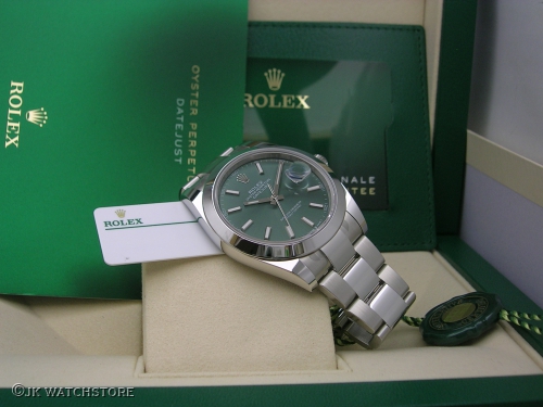 ROLEX DATEJUST 41 126300 GREEN DIAL 2024 DSCN6320_7a4467.JPG