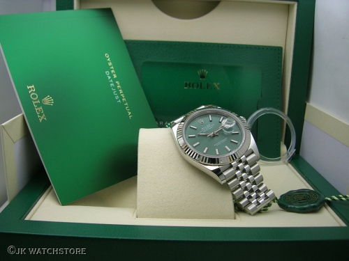 ROLEX DATEJUST 41 126334 MINT GREEN DIAL 2024 DSCN6919_d92642.JPG