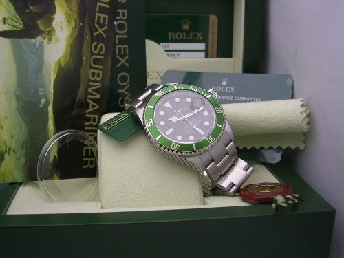 ROLEX SUBMARINER 16610LV 2008 ROLEX SERVICE DSCN9135_108c16.JPG