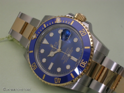 ROLEX SUBMARINER 116613LB 2013 BLUE SUNRAY FINISH DIAL