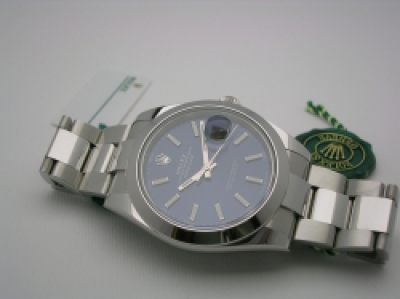 ROLEX DATEJUST 41  126300 2020 BLUE DIAL OYSTER