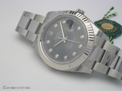 ROLEX DATEJUST II 116334 2015 DIAMOND DIAL
