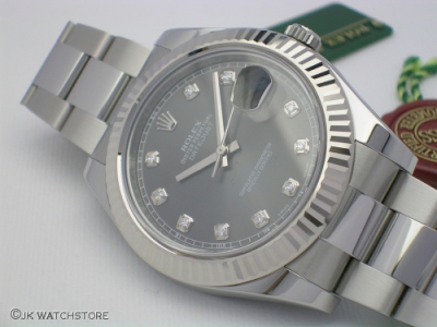 ROLEX DATEJUST II 116334 2014 DIAMOND DIAL