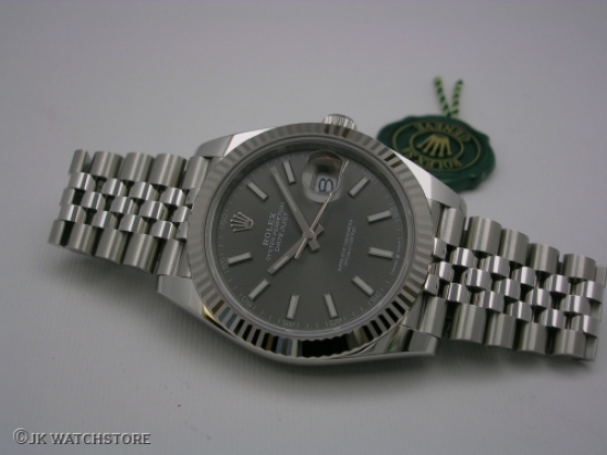 JK Watchstore, World of Rolex, ROLEX DATEJUST 41MM 126334 SLATEGRAY DIAL 2024