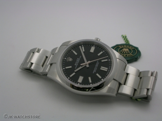JK Watchstore, World of Rolex, ROLEX OYSTER-PERPETUAL 41MM 124300 BLACK DIAL 2022