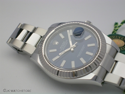 ROLEX DATEJUST II 116334 BLUE DIAL 2016