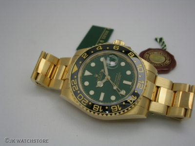 ROLEX GMT-MASTER II 116718LN GREEN DIAL 2006