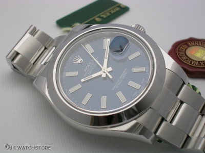 ROLEX DATEJUST II 116300 2014 BLUE DIAL