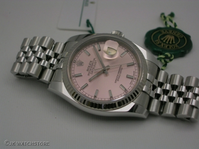ROLEX DATEJUST 36 116234 PINK DIAL 2019