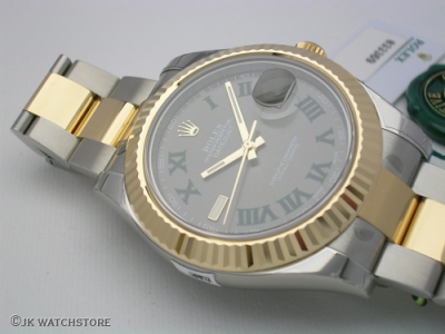 ROLEX DATEJUST II 116333 2016 SLATE ROMAN DIAL