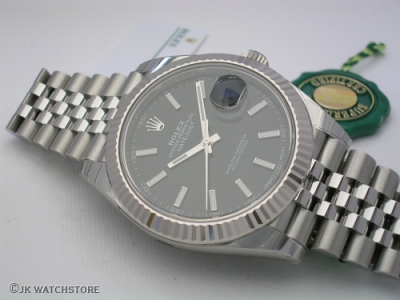 ROLEX DATEJUST II 126334 NEW MODEL BLACK RHODIUM