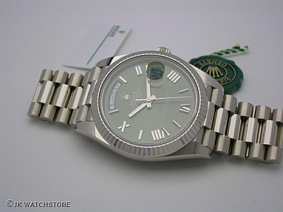 ROLEX DAY-DATE 228239 2019 OLIVE GREEN DIAL